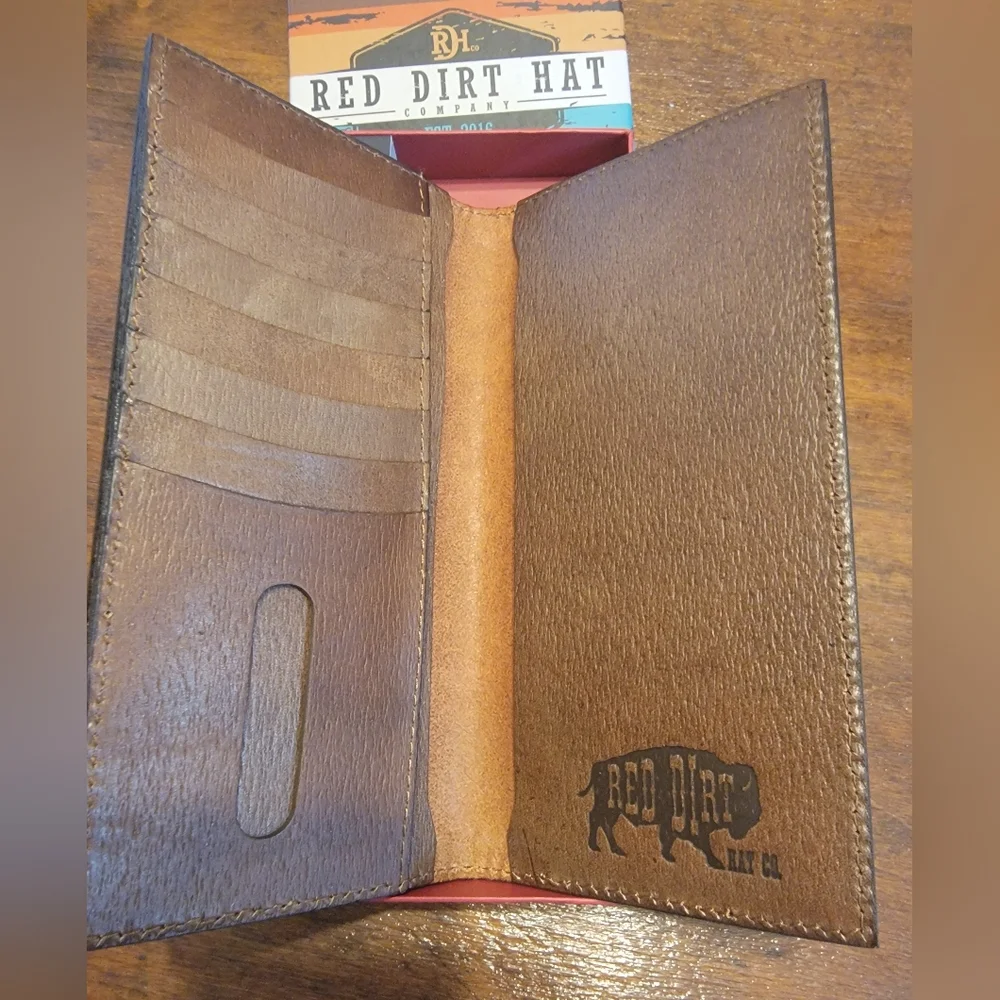 Red Dirt Hat Co. Patterned Leather Wallet